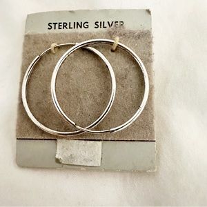 Sterling Silver Hoops